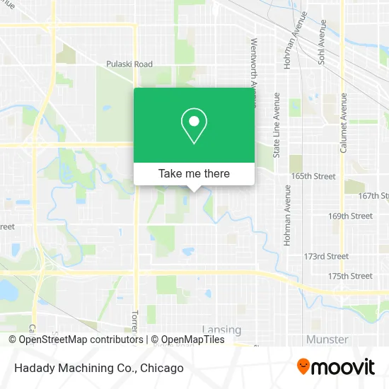 Hadady Machining Co. map