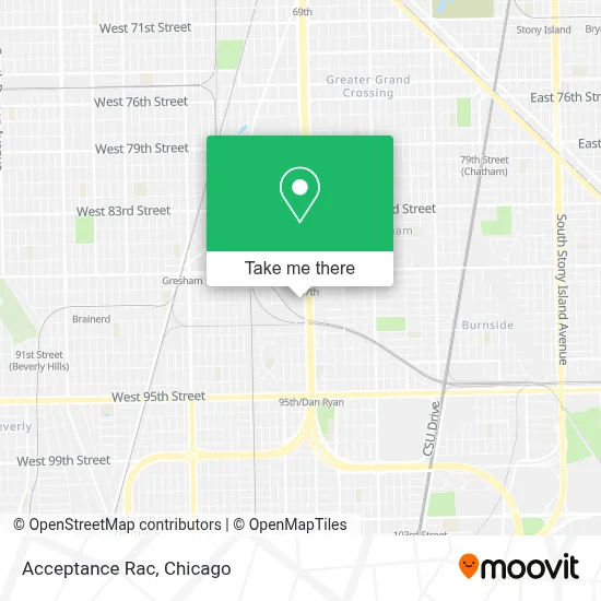 Acceptance Rac map
