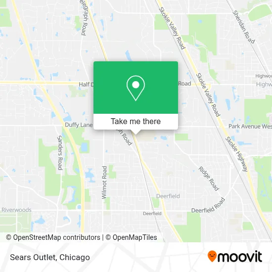 Sears Outlet map