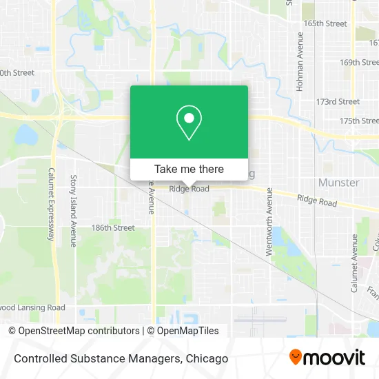 Controlled Substance Managers map