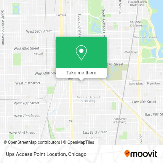 Ups Access Point Location map