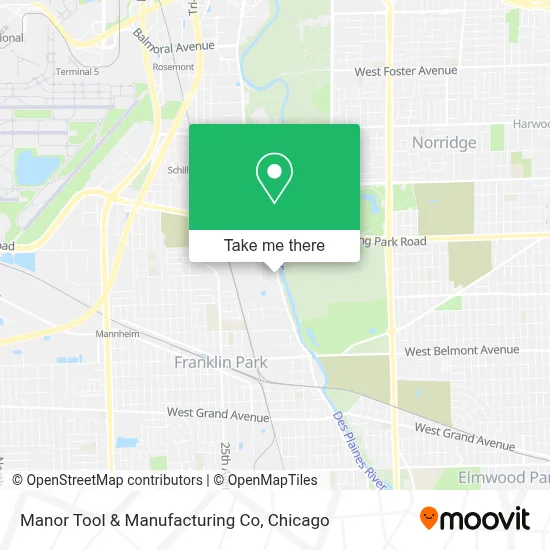 Manor Tool & Manufacturing Co map