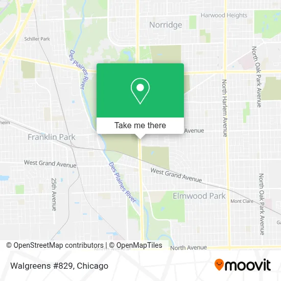 Walgreens #829 map