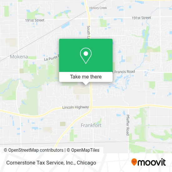 Cornerstone Tax Service, Inc. map