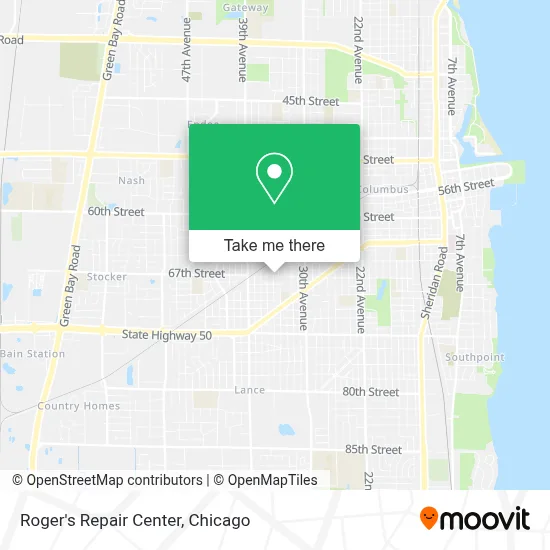 Roger's Repair Center map