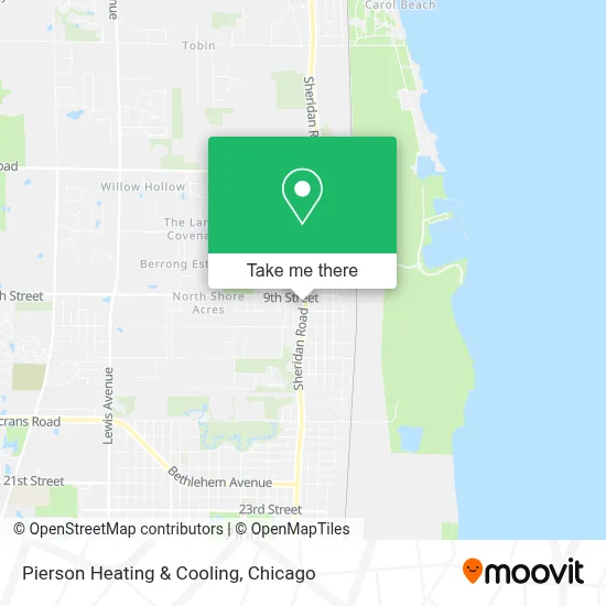 Pierson Heating & Cooling map