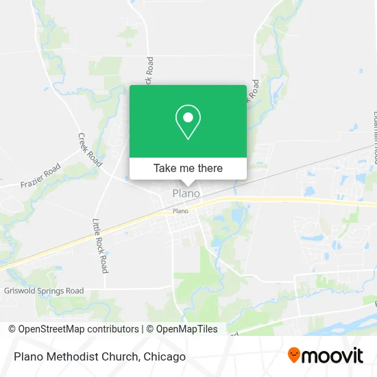 Plano Methodist Church map