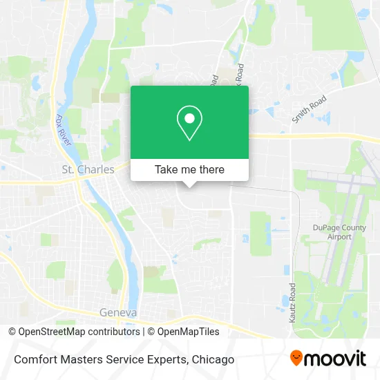 Comfort Masters Service Experts map