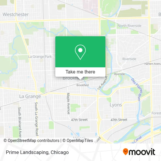 Prime Landscaping map