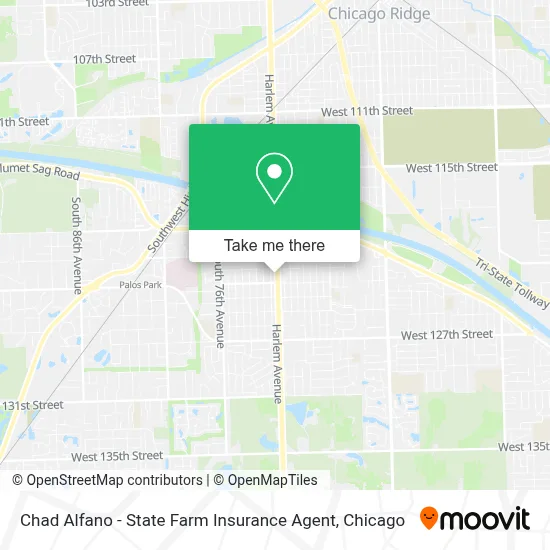 Chad Alfano - State Farm Insurance Agent map