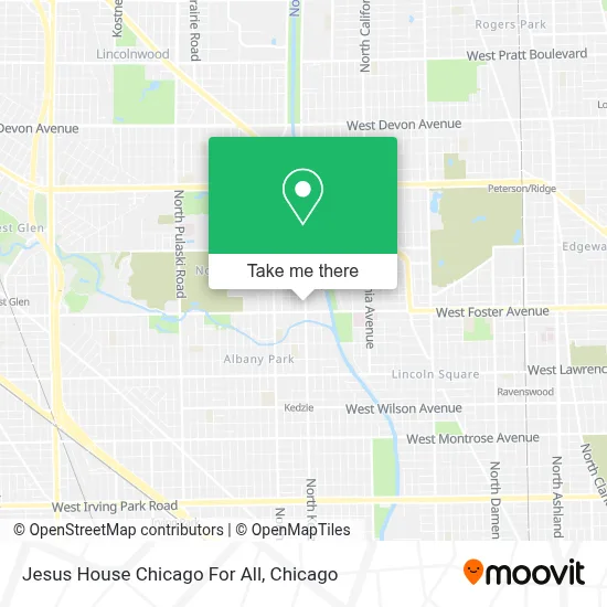 Jesus House Chicago For All map