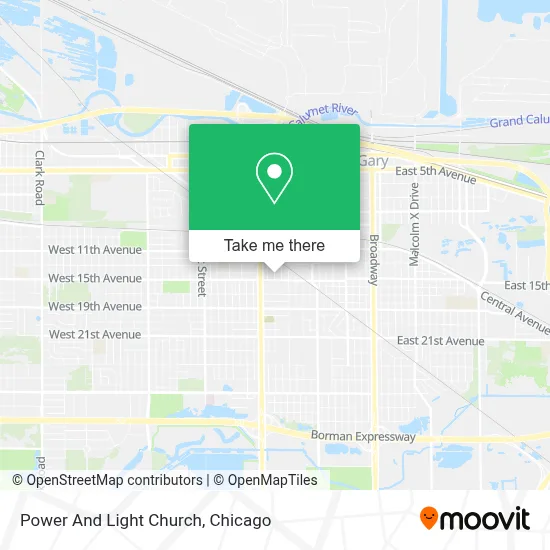 Power And Light Church map
