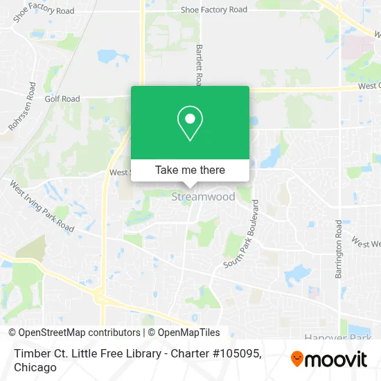 Timber Ct. Little Free Library - Charter #105095 map