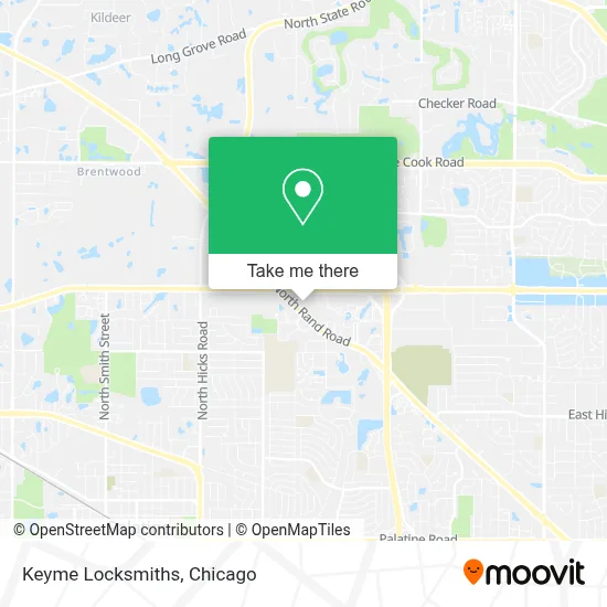 Keyme Locksmiths map