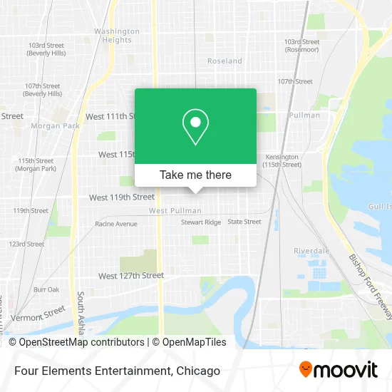 Four Elements Entertainment map