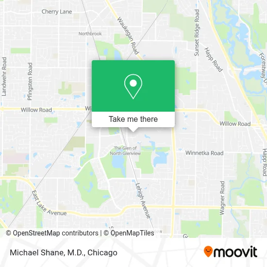 Michael Shane, M.D. map