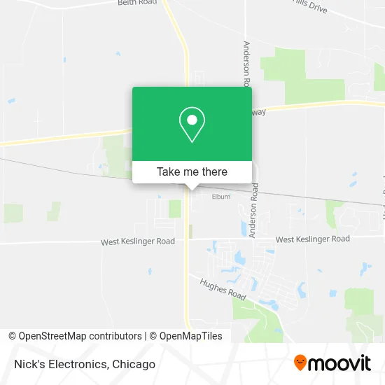 Nick's Electronics map