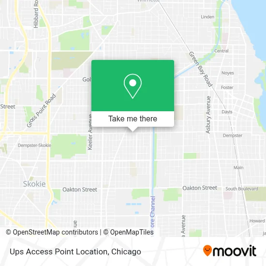 Ups Access Point Location map