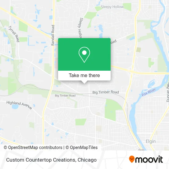 Custom Countertop Creations map