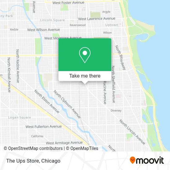The Ups Store map