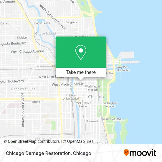 Chicago Damage Restoration map