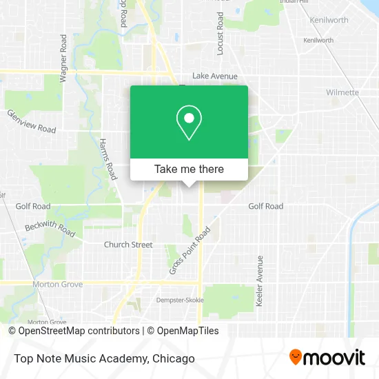 Top Note Music Academy map