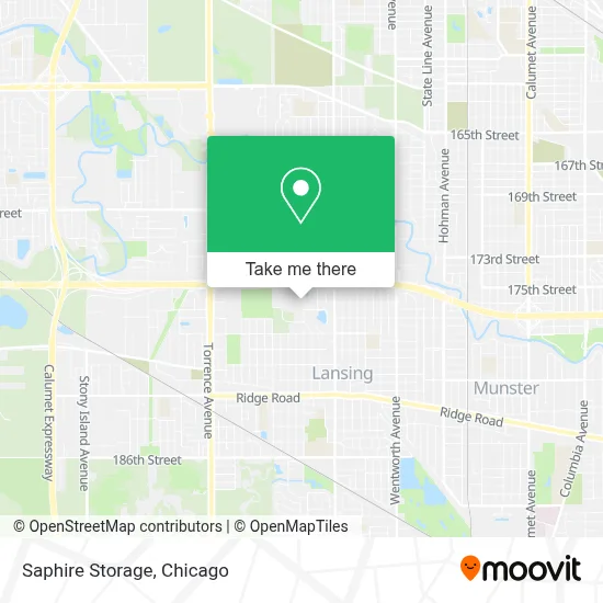 Saphire Storage map