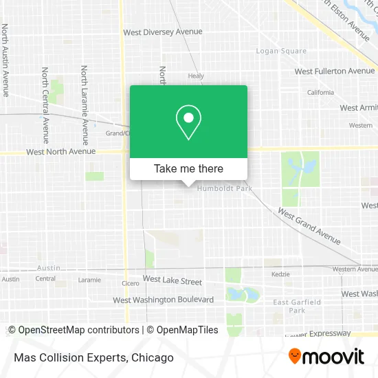 Mas Collision Experts map
