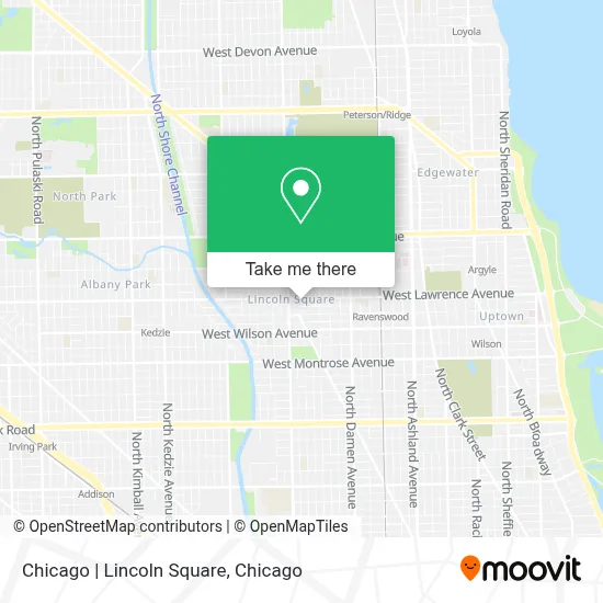 Chicago | Lincoln Square map