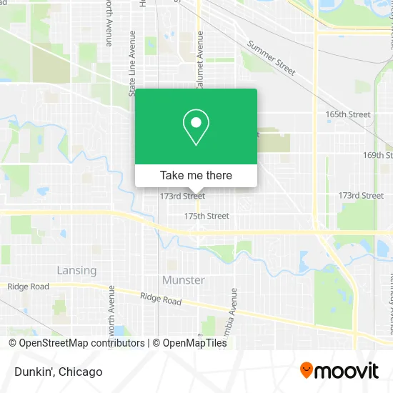 Dunkin' map
