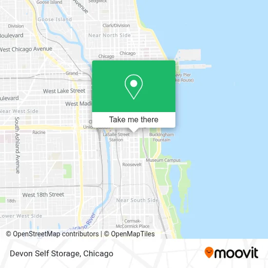 Devon Self Storage map