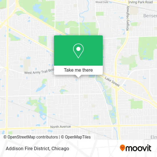 Addison Fire District map