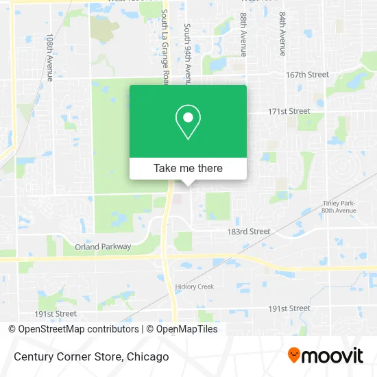 Century Corner Store map