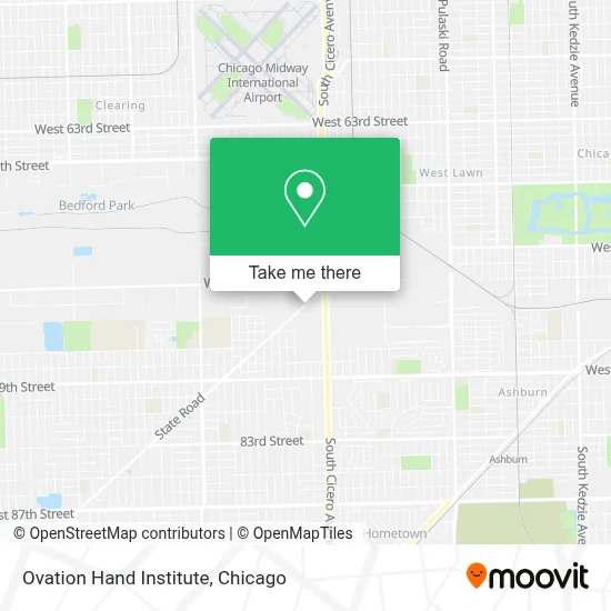 Ovation Hand Institute map
