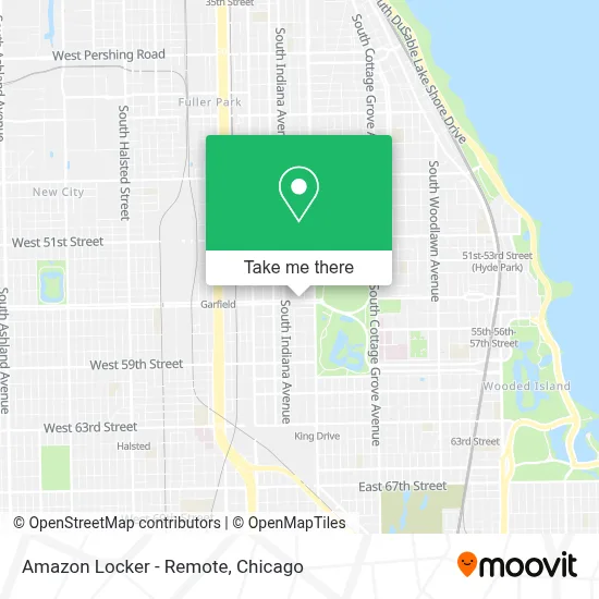 Amazon Locker - Remote map