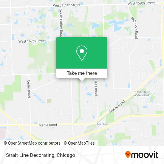 Strait-Line Decorating map