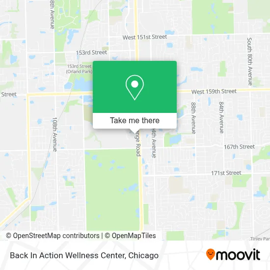 Back In Action Wellness Center map
