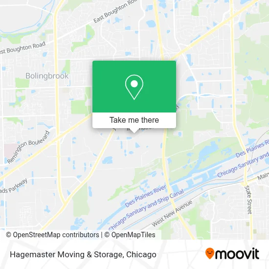 Hagemaster Moving & Storage map
