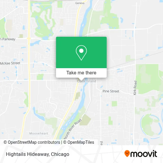 Hightails Hideaway map