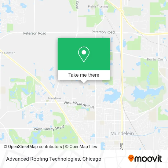 Advanced Roofing Technologies map