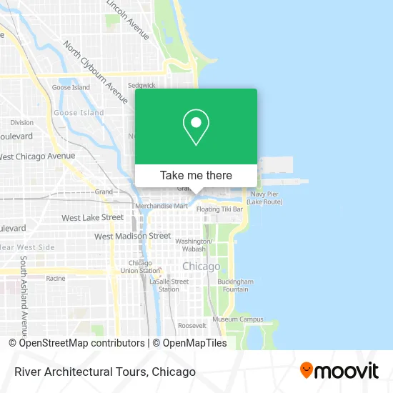 River Architectural Tours map