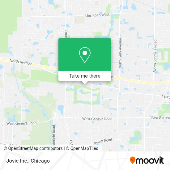 Jovic Inc. map