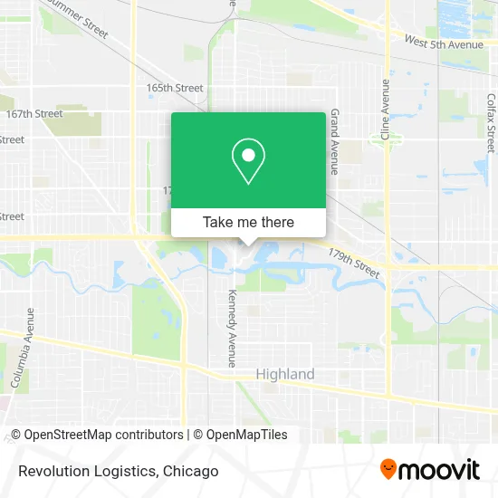 Revolution Logistics map