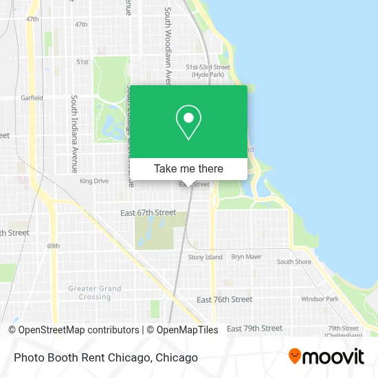 Photo Booth Rent Chicago map