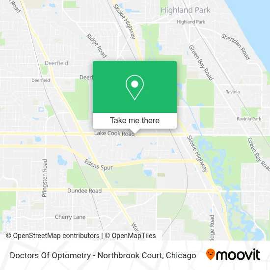 Doctors Of Optometry - Northbrook Court map