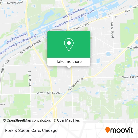 Fork & Spoon Cafe map