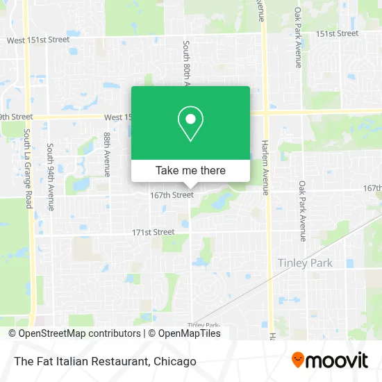 The Fat Italian Restaurant map