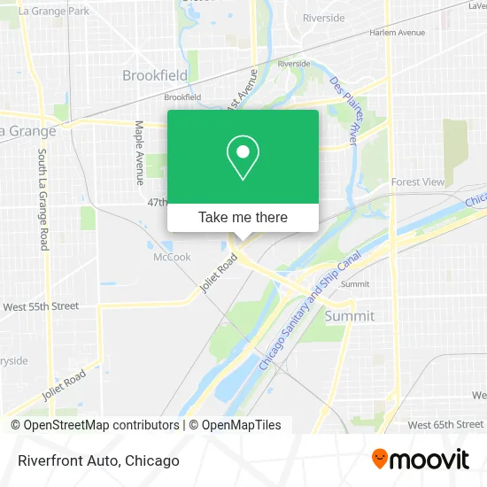 Riverfront Auto map