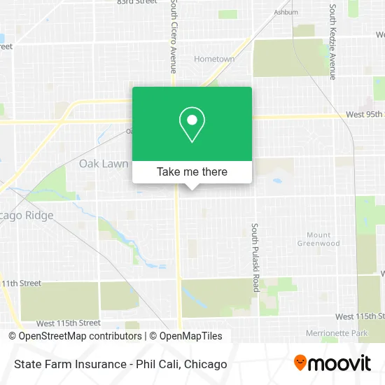 State Farm Insurance - Phil Cali map