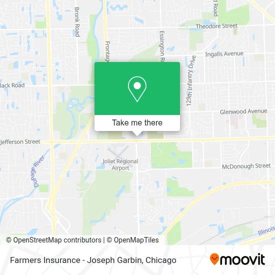 Farmers Insurance - Joseph Garbin map